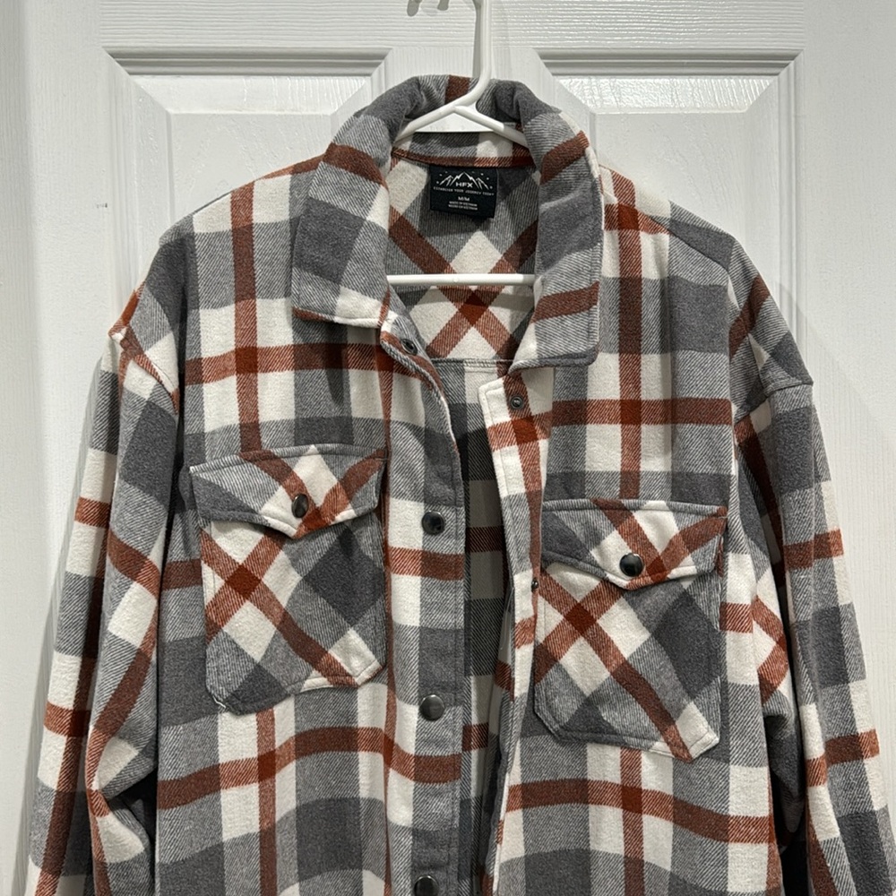 Hfx Oversized Button Down Button Jacket - image 2